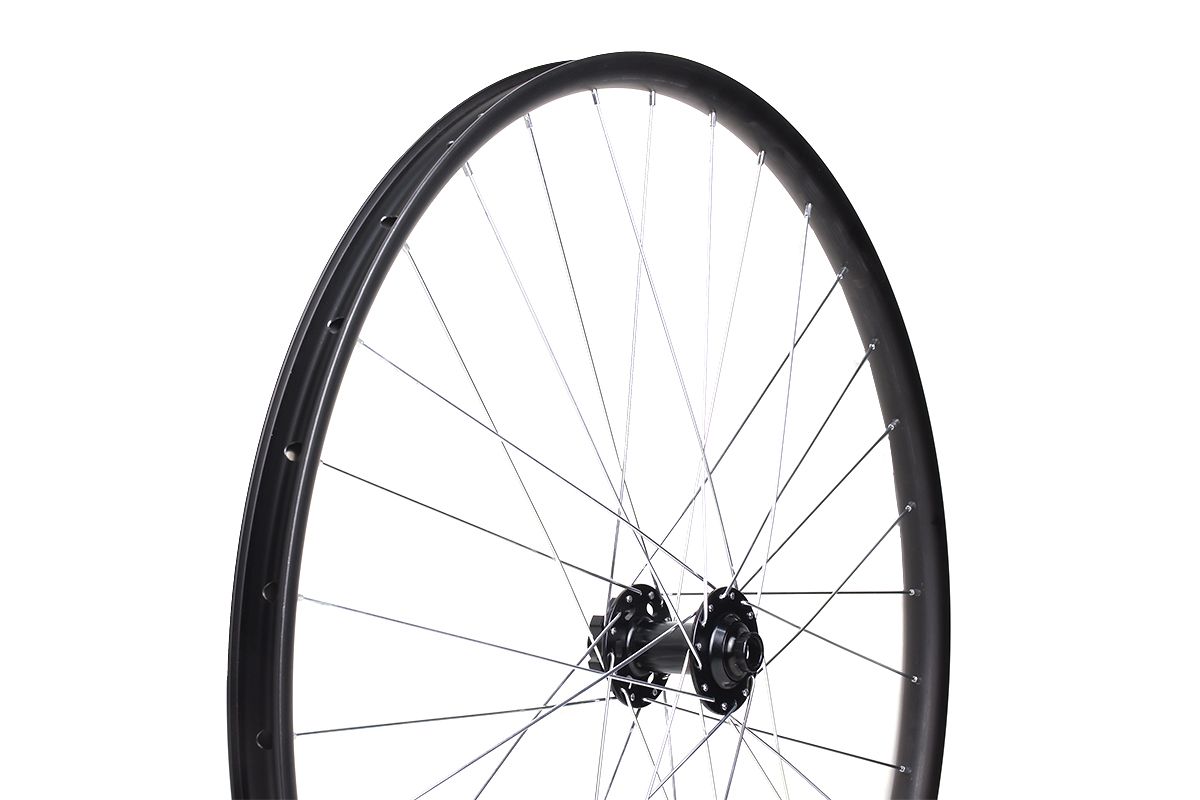 Колесо 29"MTB переднее, двойной обод Citron DP-27 29" 32H, втулка Solon DH928TF32H, Disc, 100*15мм, 2 промподшипника, крепление IS6,ось 15мм, цвет черный